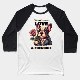 French Bulldog Valentine's day Baseball T-Shirt